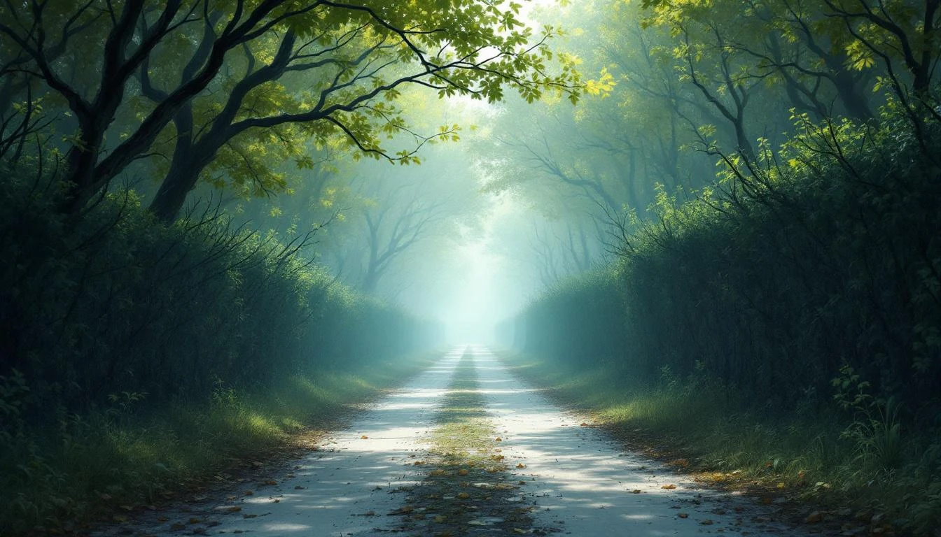 The Thornway, a tangled wilderness path